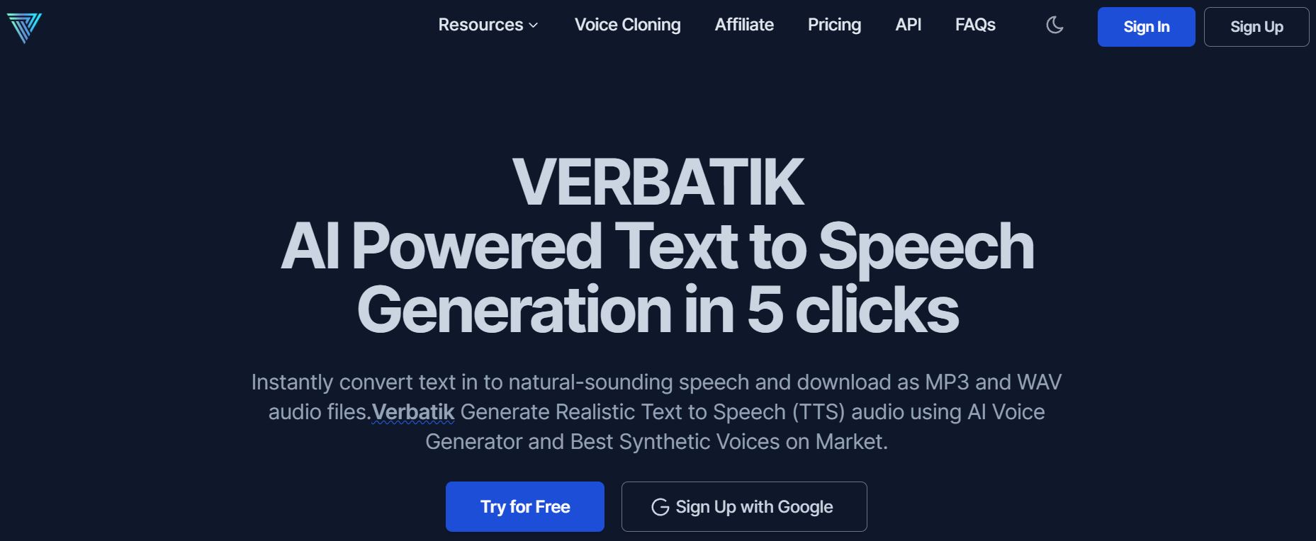 verbatik-website-screenshot