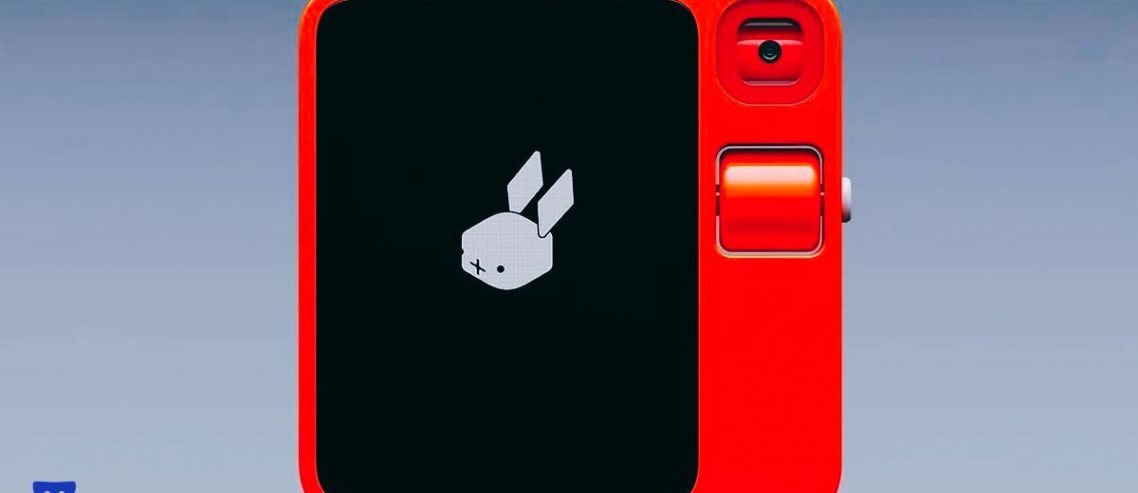 تصویری از ظاهر دستگاه هوش مصنوعی rabbit ai